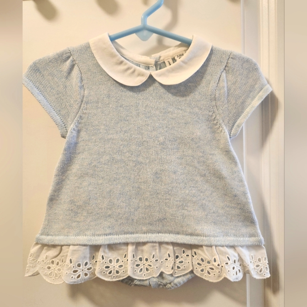 Janie and Jack - light blue, cotton, set